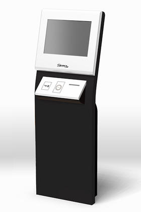 低価格かつアピール性あふれるデザインのKiosk端末
