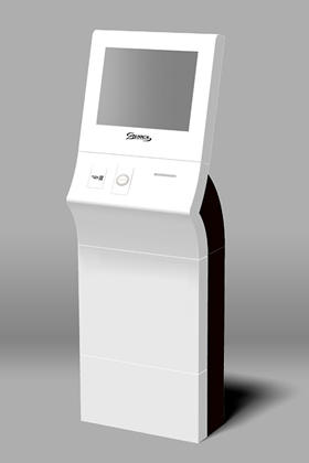 低価格で実現したモダンデザインのKiosk端末