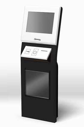 低価格かつアピール性あふれるデザインのKiosk端末